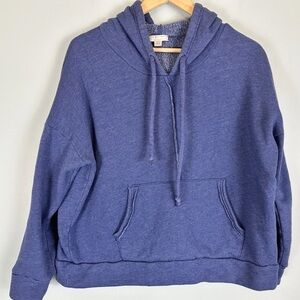 Free People FP Movement Blue Hoodie Work It Out Oversized Sweatshirt M Cozy